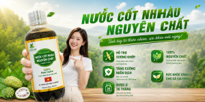 Nước Cốt Nhàu Nguyên Chất – Hỗ Trợ Tiêu Hóa & Tăng Cường Sức Khỏe